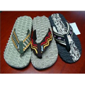 EVA Flip Flop Sandal w/ Wide Patterned Strap